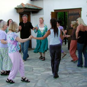 Joining in a Greek Folk Dance